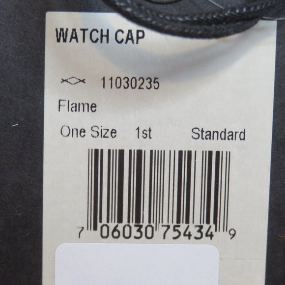 Filson Virgin Wool Watch Cap Beanie Knit Orange Cuff 11030235 New 1st Quality - Picture 3 of 4